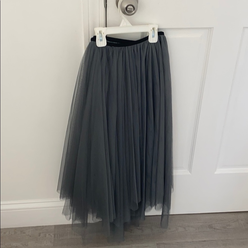 Grey tulle skirt